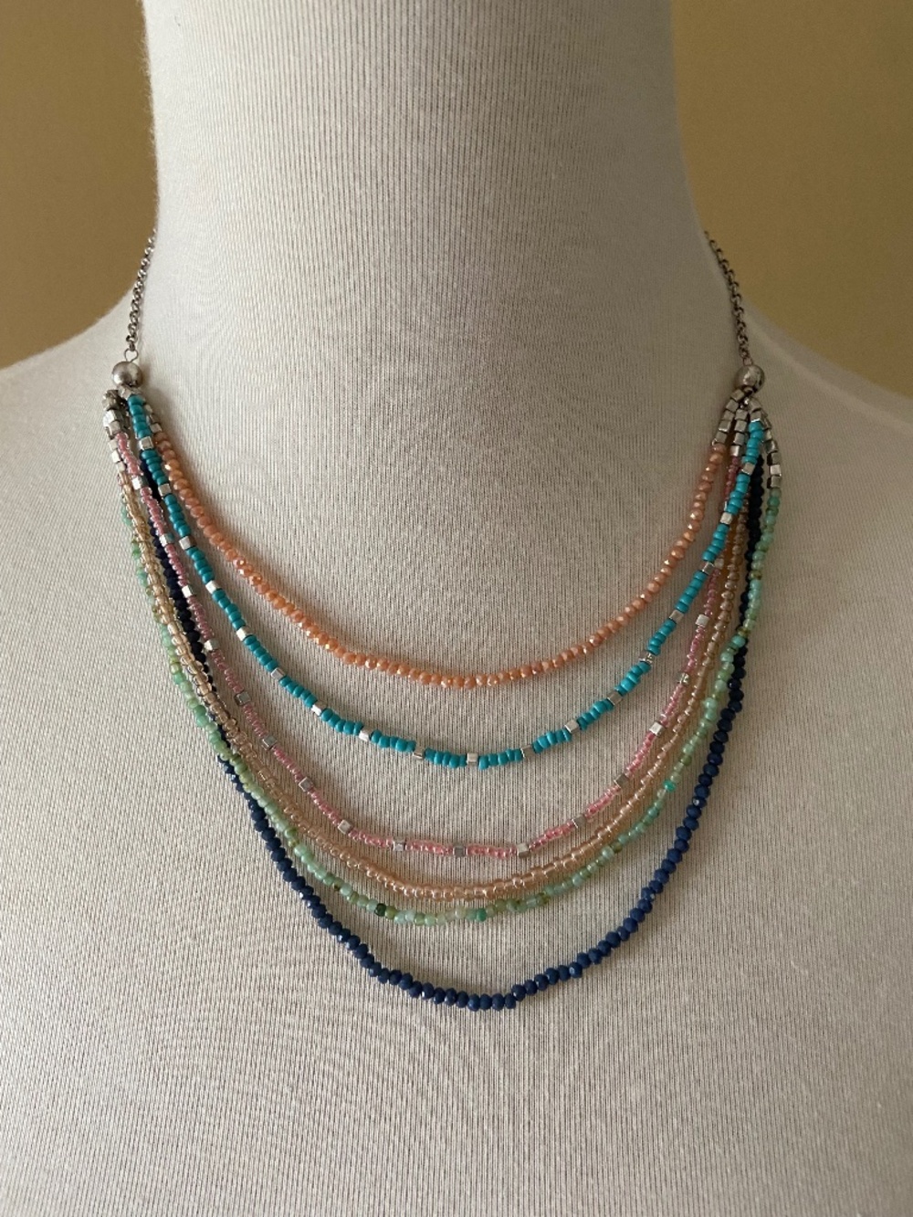 J.Jill Gemstone Layered Necklace NEW With Tags